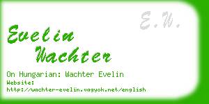 evelin wachter business card